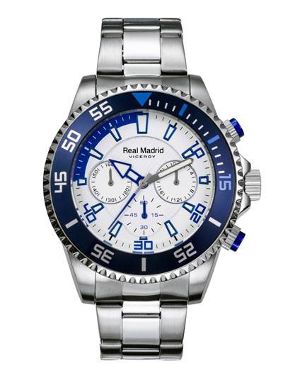 Montre Viceroy Real Madrid 2021 Montre VICEROY Real Madrid 41144-35 Pour Cadet - Acier Inoxydable - Chronographe - Étanche 10ATM Montre Cadet